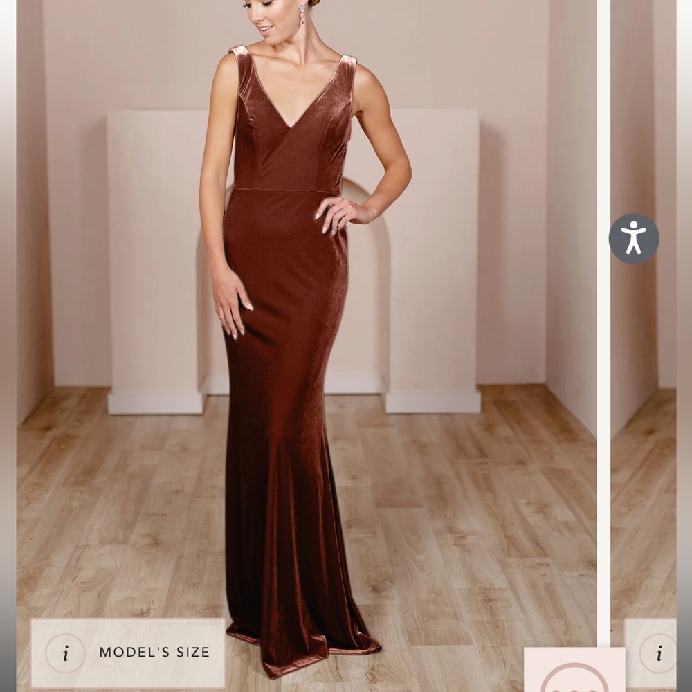 BRAND NEW ✨ Revelry Dakota Velvet Dress in Terracotta